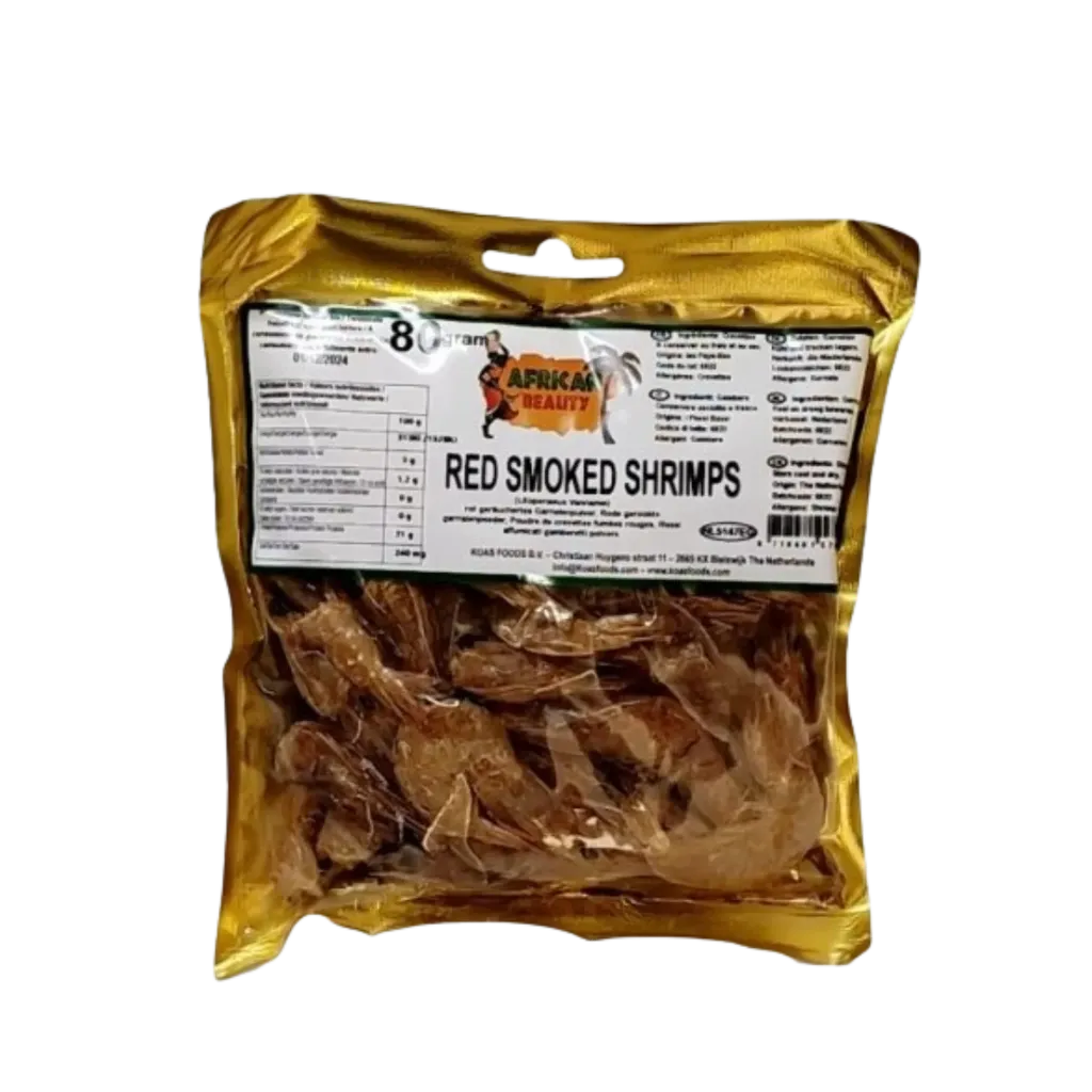 Ba Rood Gerookt Shrimps 80 G