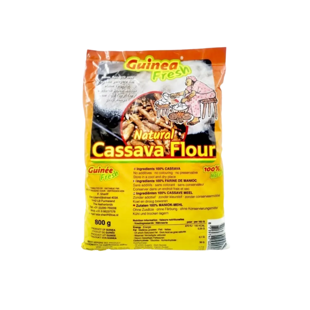 Guinea Vers Natuurlijk Cassava Meel 800 G