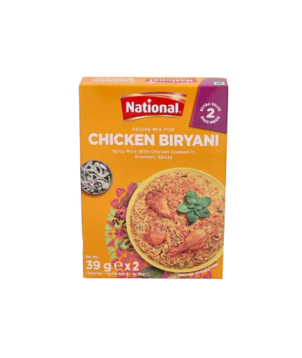 National Foods Kip Biryani Recipe Mix 2.74 Oz (78g) | South Asian Mixed Spice Powder | Vlees Layered Pilaf | Traditional Food | Value PACK