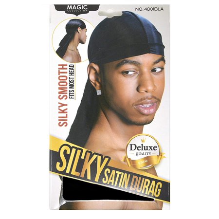 Magic Collection Silky Satin Durag Noir 4801