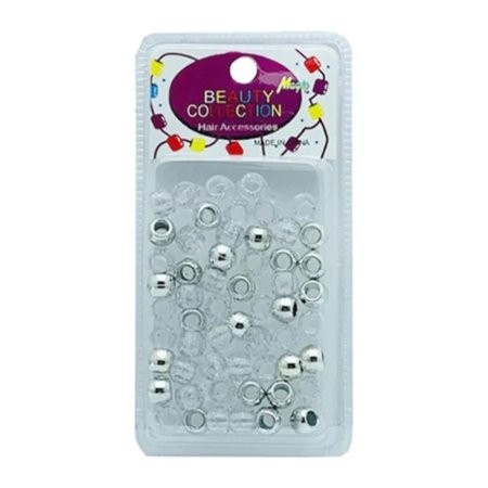 Beauty Collection Silver Large Speckled Beads (met2sil)