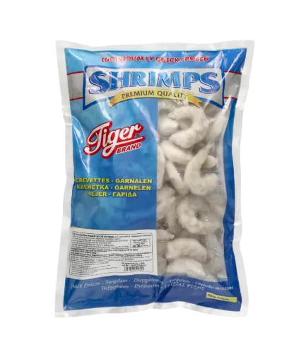 Tiger Brand Vannamei Shrimps Pnd 21/25 Iqf 1 KG