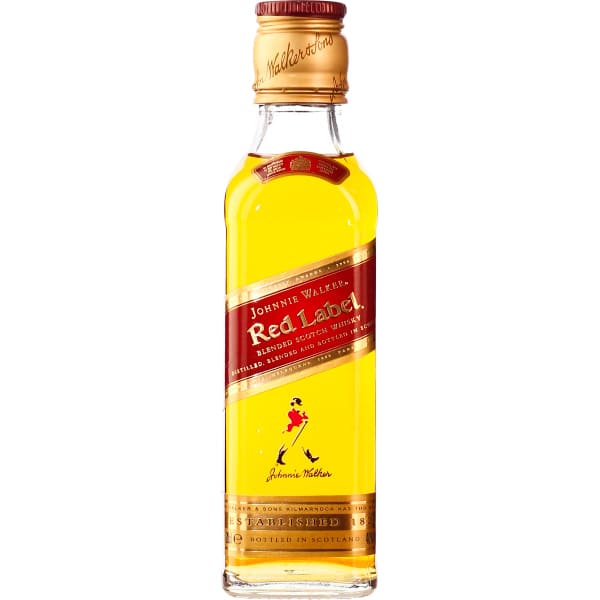 J-W-rood Label B-SCO-WHISKY 40% 20 CL