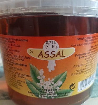 Assal Sap de Sirop de Glucose Arome Honing 1.04 KG