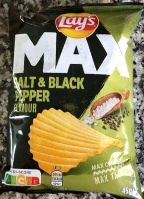 LAYS Max Salt & Black Pepper 45 G
