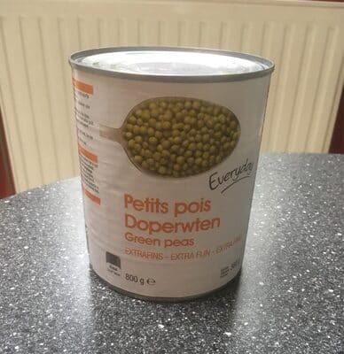 EVERYDAY Doperwten Conserves 800 G