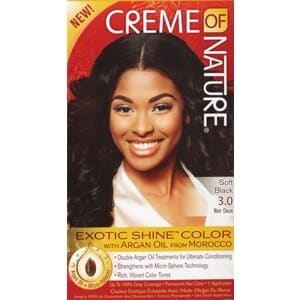 Cream of Nature Permanent Hair Color Soft Black 3.0 1.0 Ct