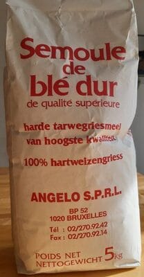 Angelo Semoule Fine de Ble Dur 5 KG