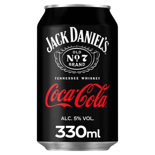 COCA-COLA JACK DANIELS 5% 33 CL