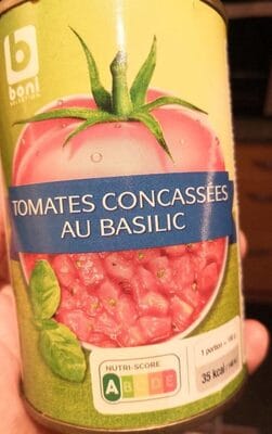 BONI Chopped Tomatoes au Basilic 400 G