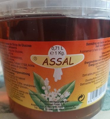 Assal Sap de Sirop de Glucose Arome Honing 1.04 KG