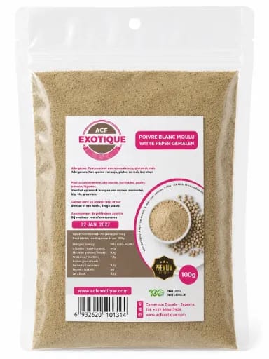 Acf Poivre Blanc Moulu 100 G