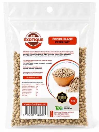 Acf Poivre Blanc Penja 55 G