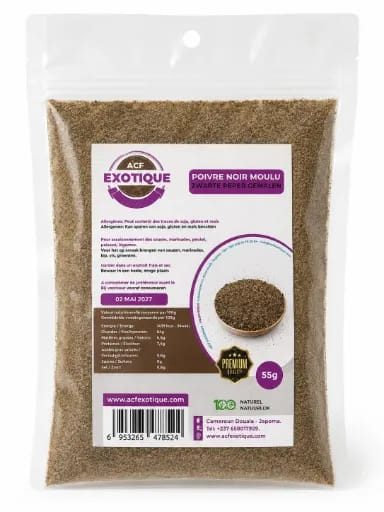 Acf Poivre Noir Moulu 55 G