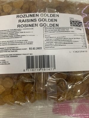 Raisins Golden 300 G