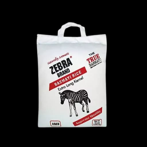 Long Grain Rice Parfume Zebra Brand 10LBS