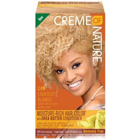 Crème of Nature Moisture Rich Hair Color Kit, Lightest Blonde