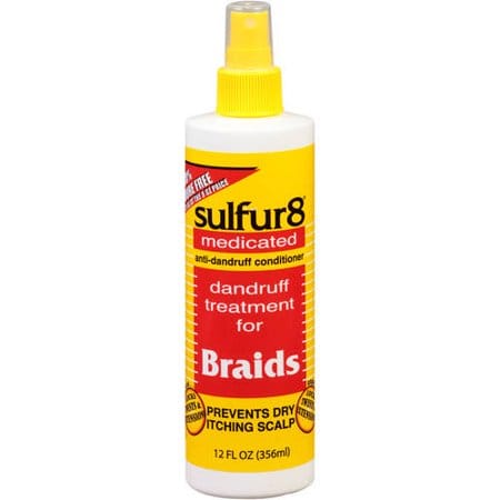 SULFUR8 Medicated Dandruff Treatment For Scalp and Braids 12 Fl. Oz. Droog Moisturizing Unisex