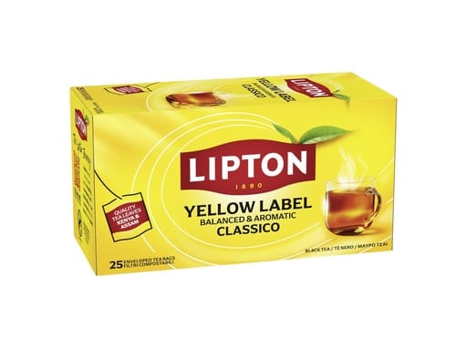 Te Jaune Label Lipton